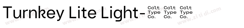 Turnkey Lite Light字体转换